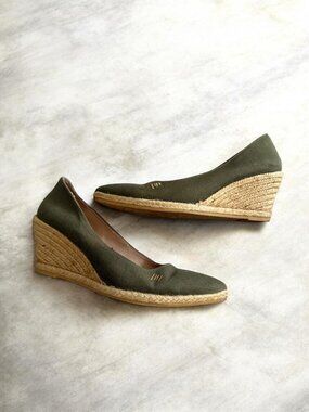 VISCATA Olive Green vintage Wedges Size 40 / US 9